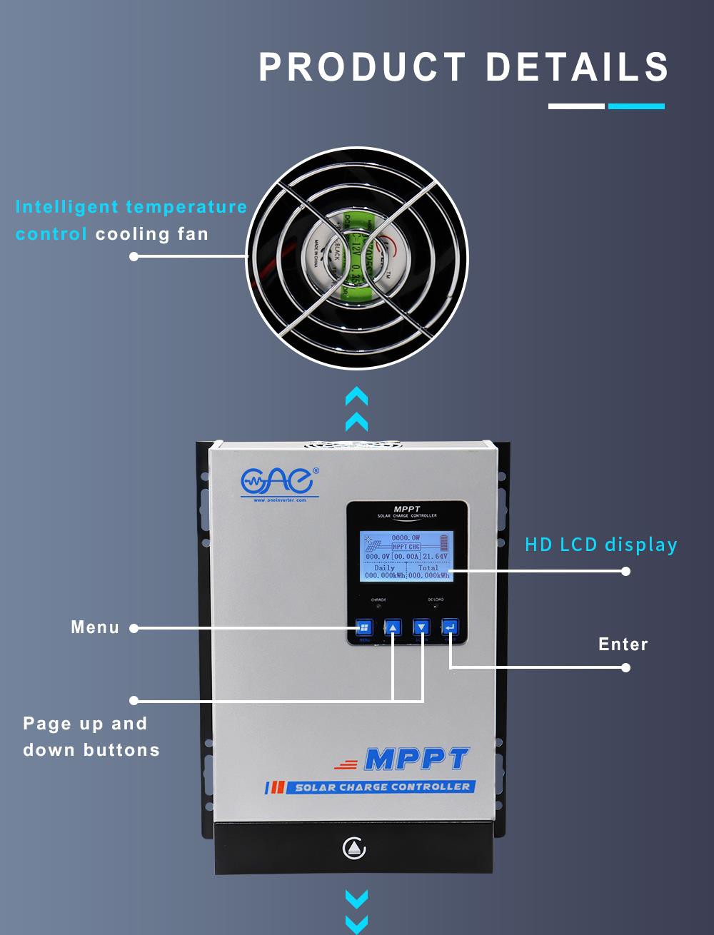 12v/24v solar panel charge controller